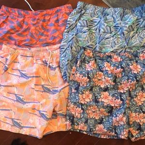 Lot of 4 Men’s Vineyard Vines swim trunks